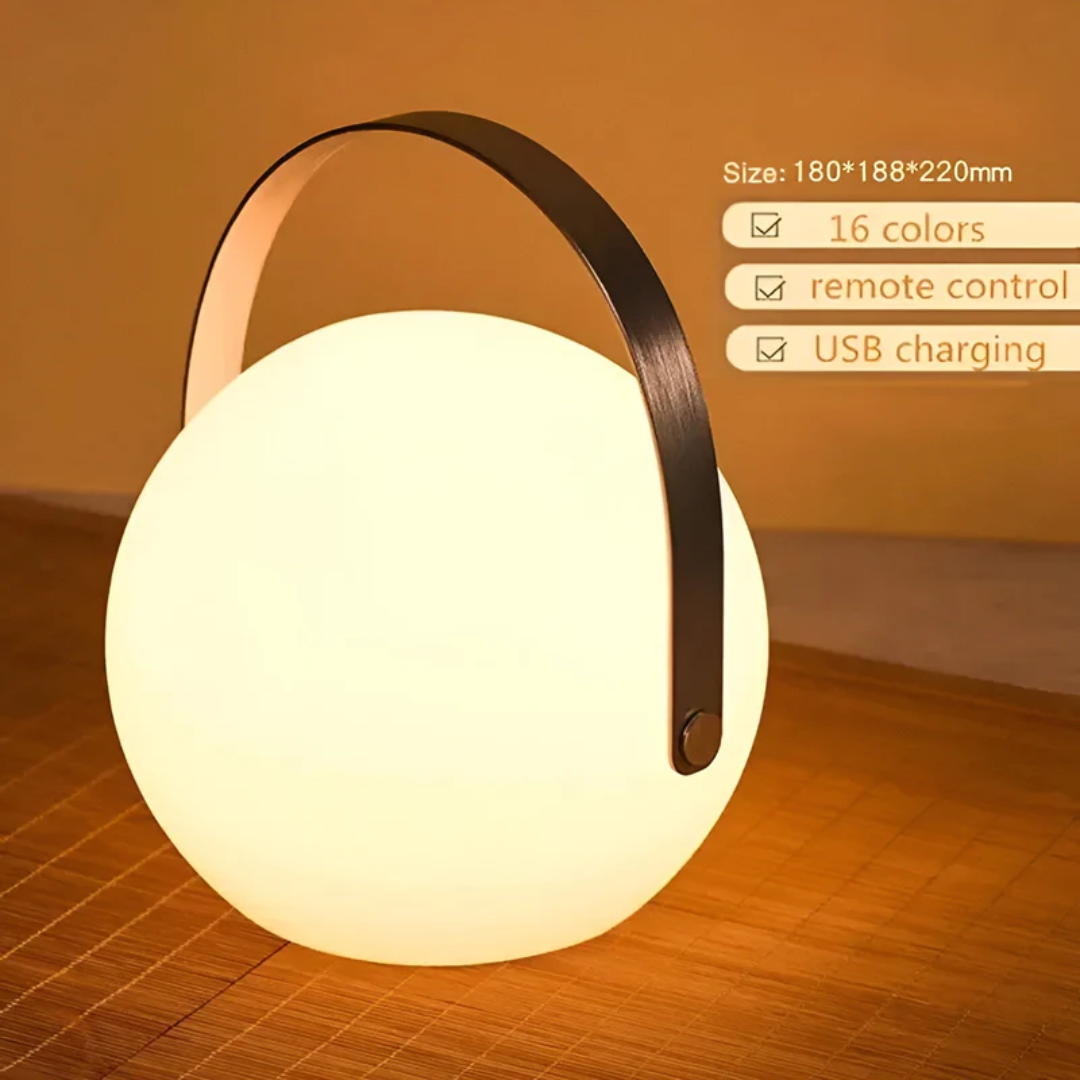 Przenośna wodoodporna bezprzewodowa lampa stołowa - RadianceFlex