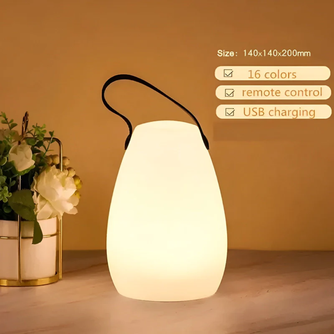 Przenośna wodoodporna bezprzewodowa lampa stołowa - RadianceFlex
