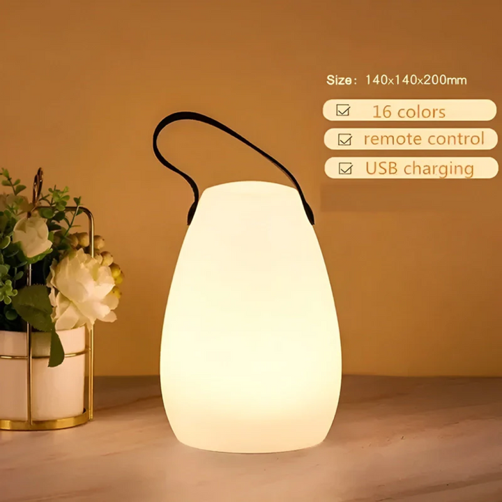 Przenośna wodoodporna bezprzewodowa lampa stołowa - RadianceFlex