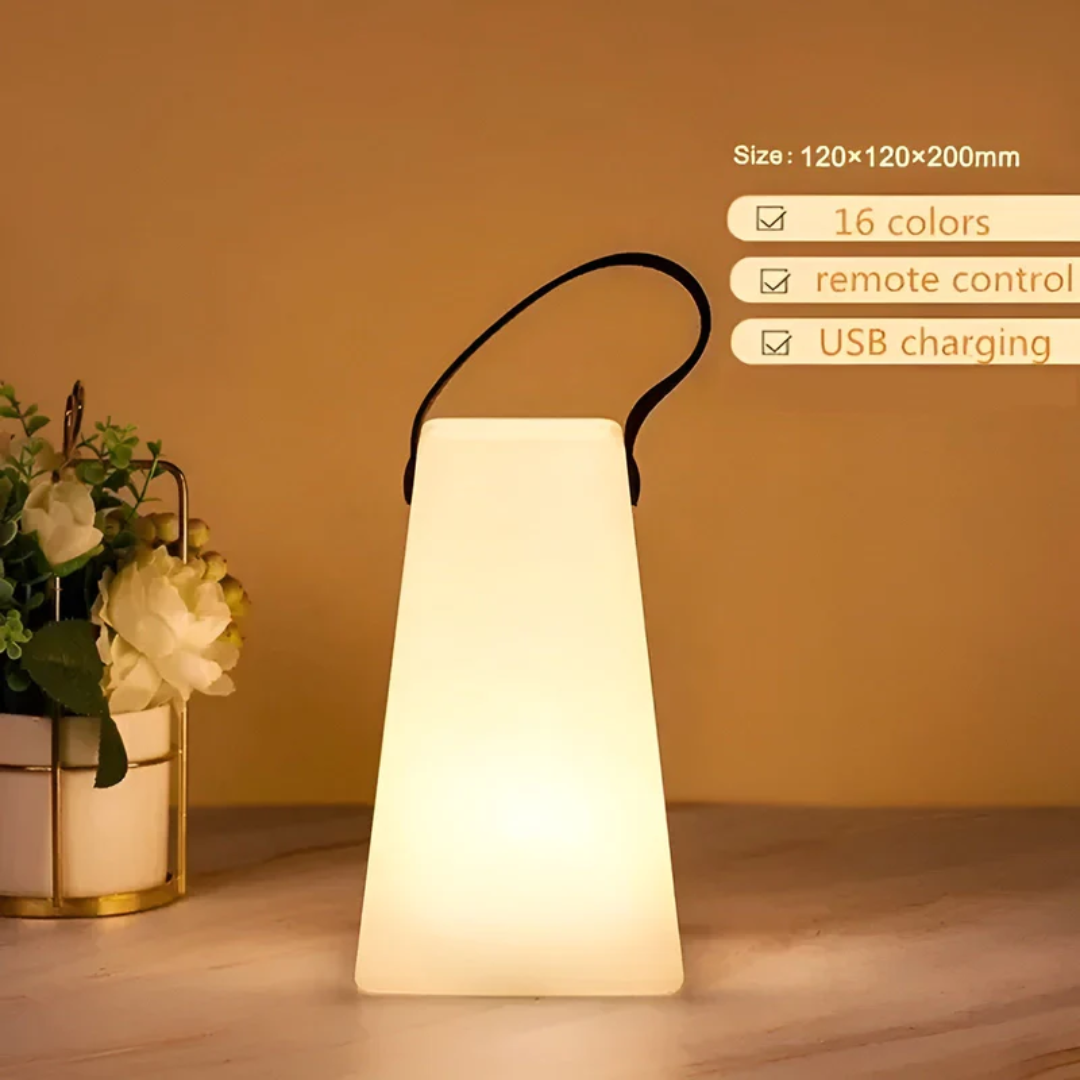 Przenośna wodoodporna bezprzewodowa lampa stołowa - RadianceFlex