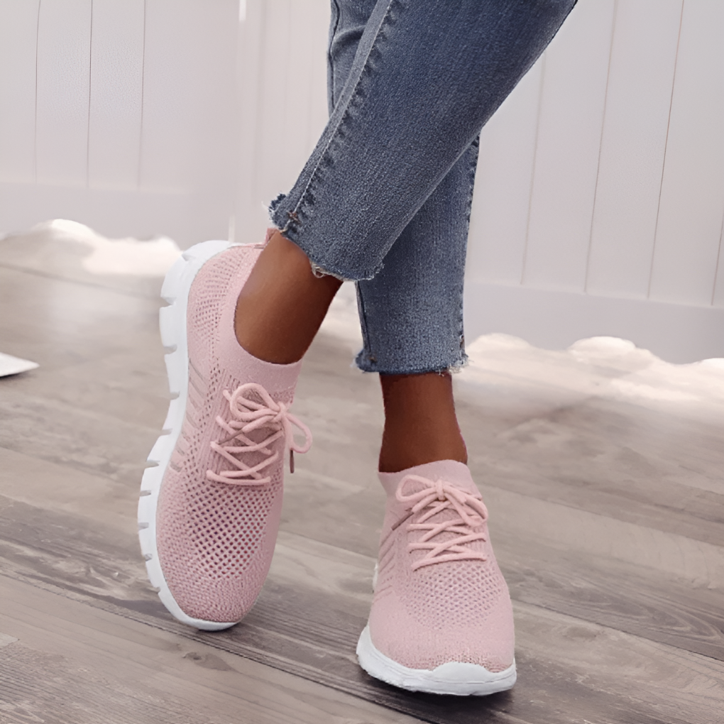 Damskie lekkie sneakersy z siateczki