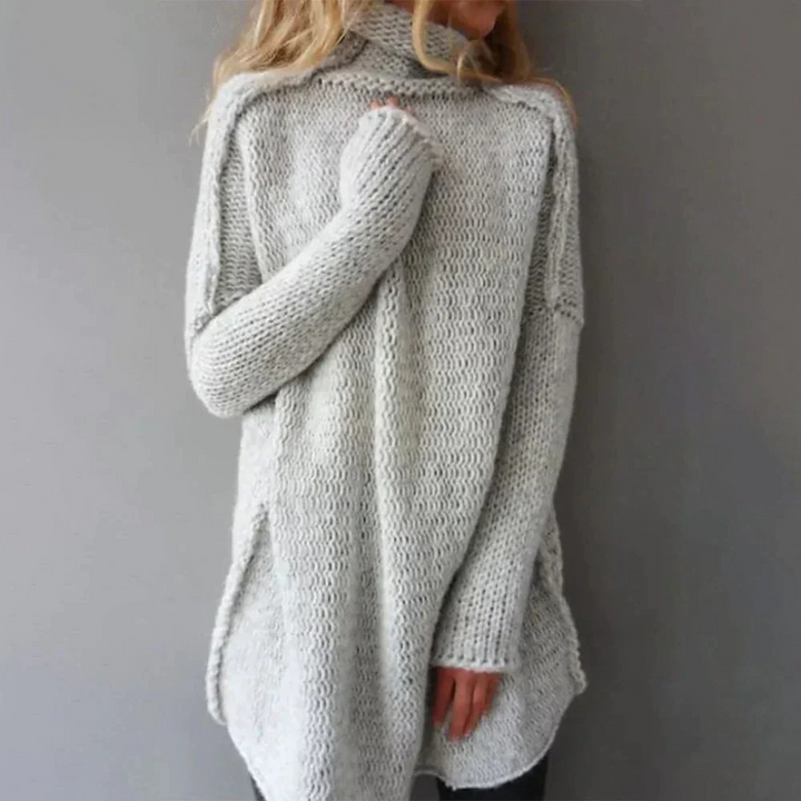 Damski oversize’owy sweter