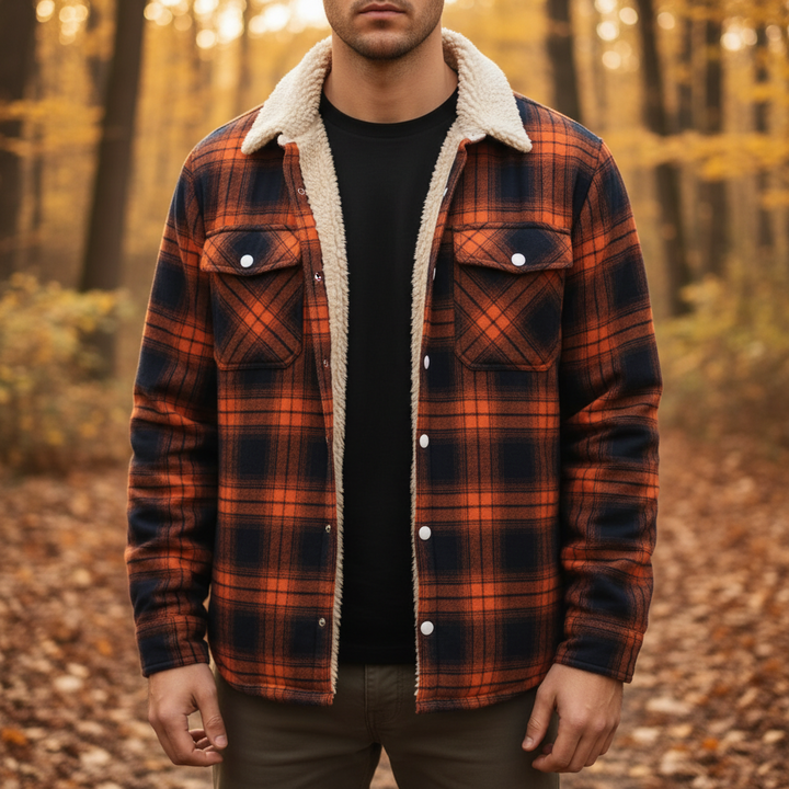 Kurtka w Kratę z Fleece