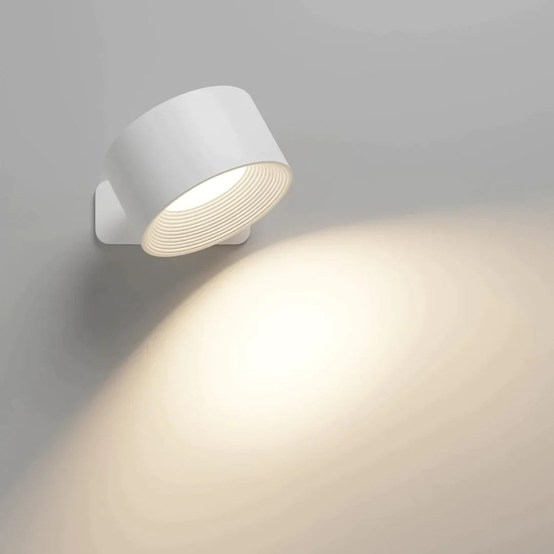 Bezprzewodowa lampa ścienna LED z głowicą obracaną o 360°, ściemniaczem dotykowym, 3 kolory