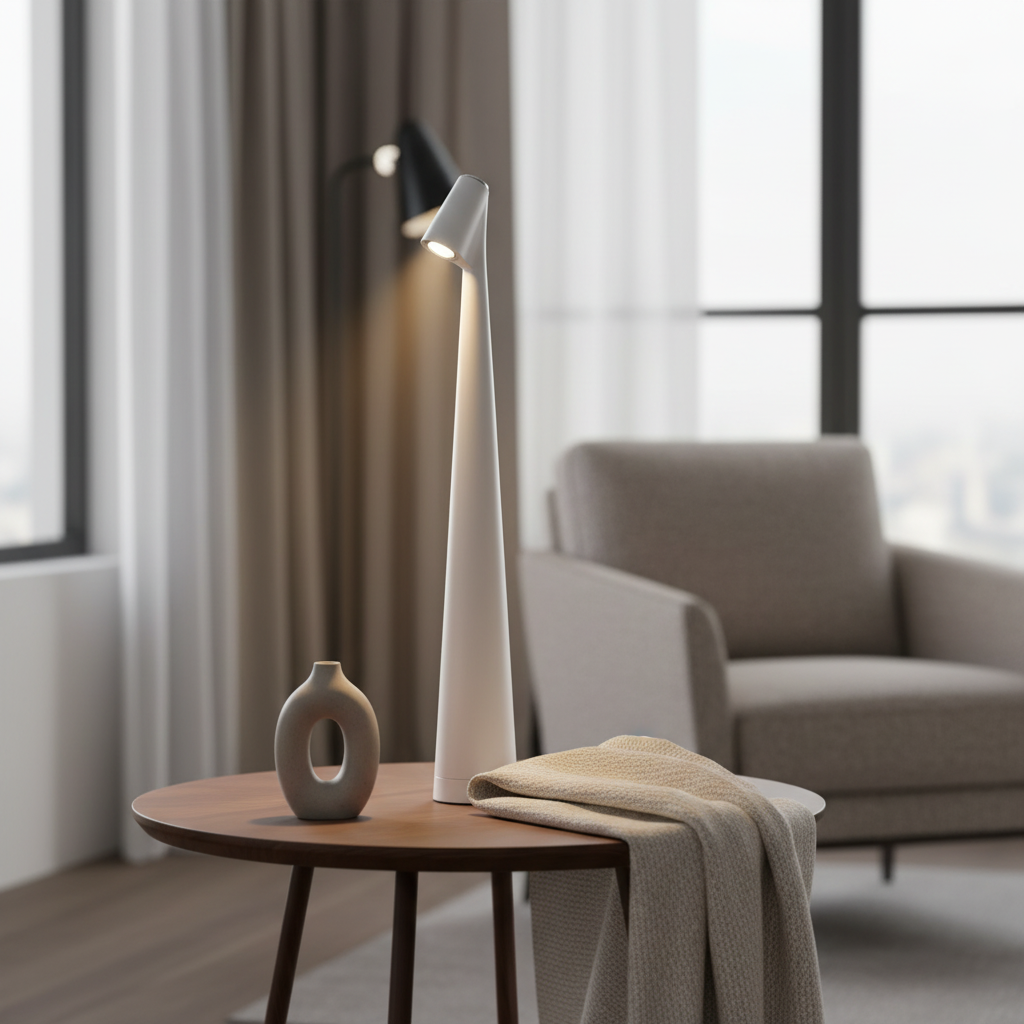 Akumulatorowa nowoczesna lampa stołowa - Luminexa
