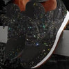 Damskie buty brokatowe z cekinami - Livia
