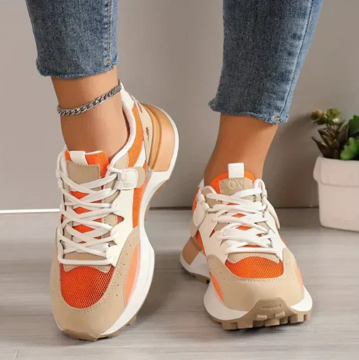 Damskie sneakersy colour block - Nadine