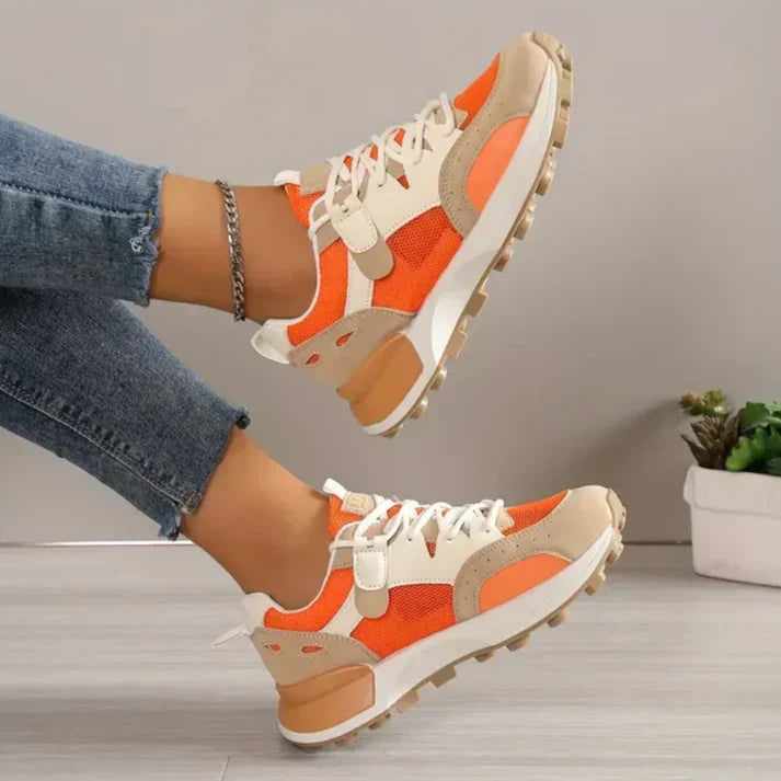 Damskie sneakersy colour block - Nadine