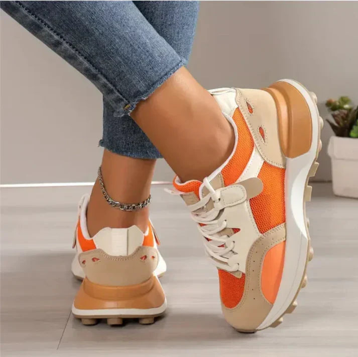 Damskie sneakersy colour block - Nadine
