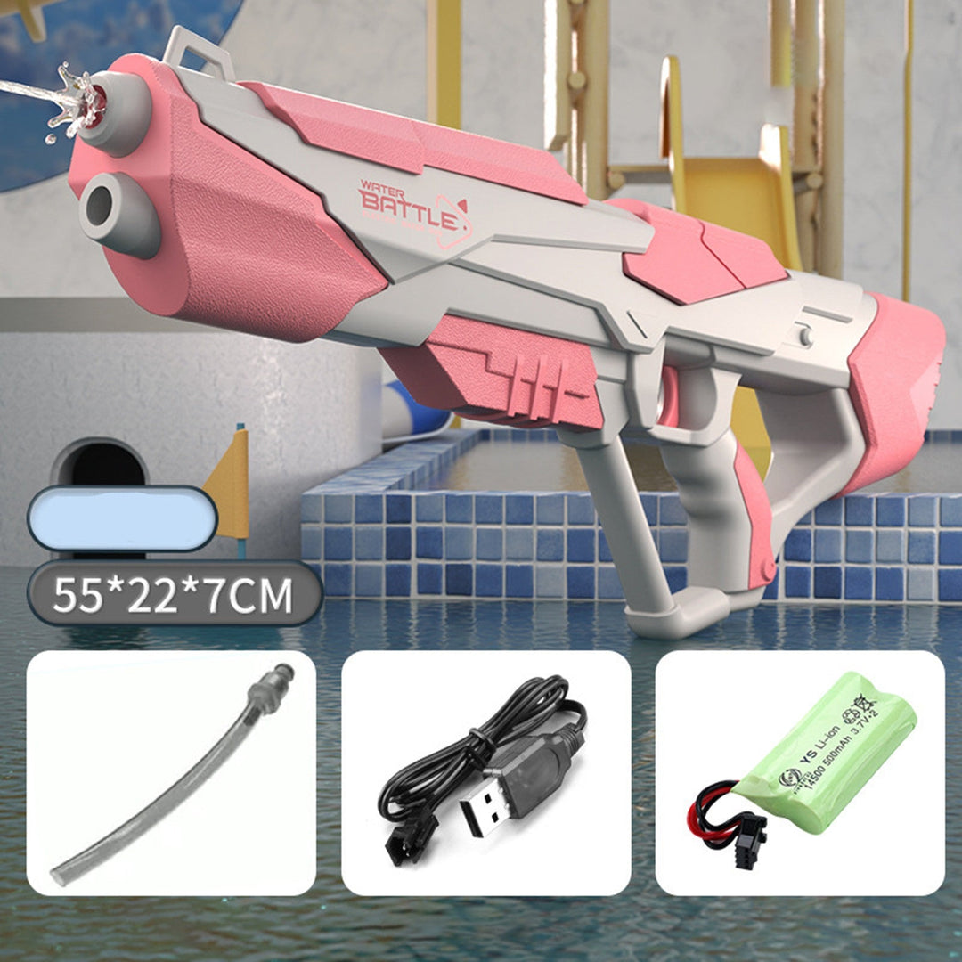 Pistolet na wodę z silnym strumieniem i akumulatorem USB dla dzieci i dorosłych – SpritzPower X1