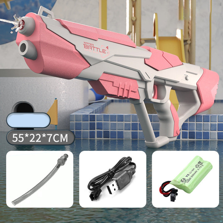 Pistolet na wodę z silnym strumieniem i akumulatorem USB dla dzieci i dorosłych – SpritzPower X1