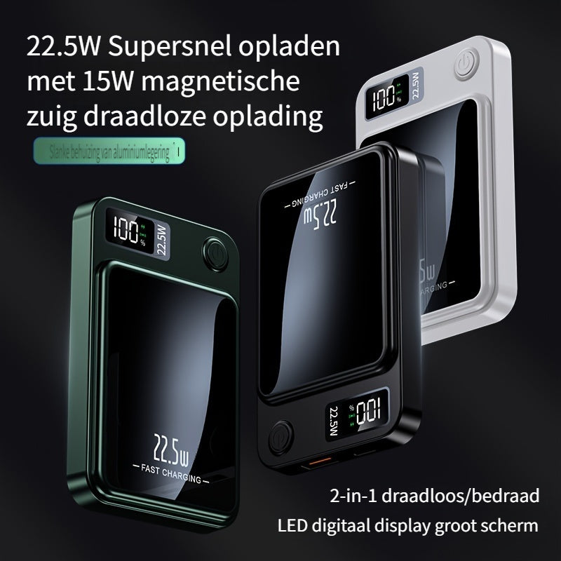 Power bank magnetyczny – ultracienki z superszybkim ładowaniem bezprzewodowym