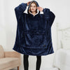 Ogrzewana bluza-koc oversize z sherpy z 3 poziomami