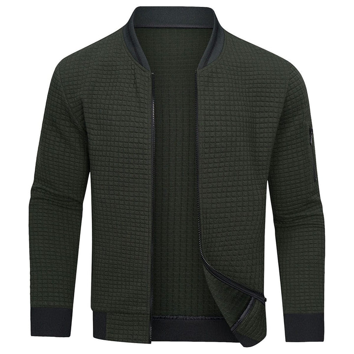 Bluza męska pikowana z zamkiem