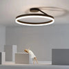 Arisha Nowoczesna lampa sufitowa w kształcie koła LED czarno/biała do salonu i korytarza, metal