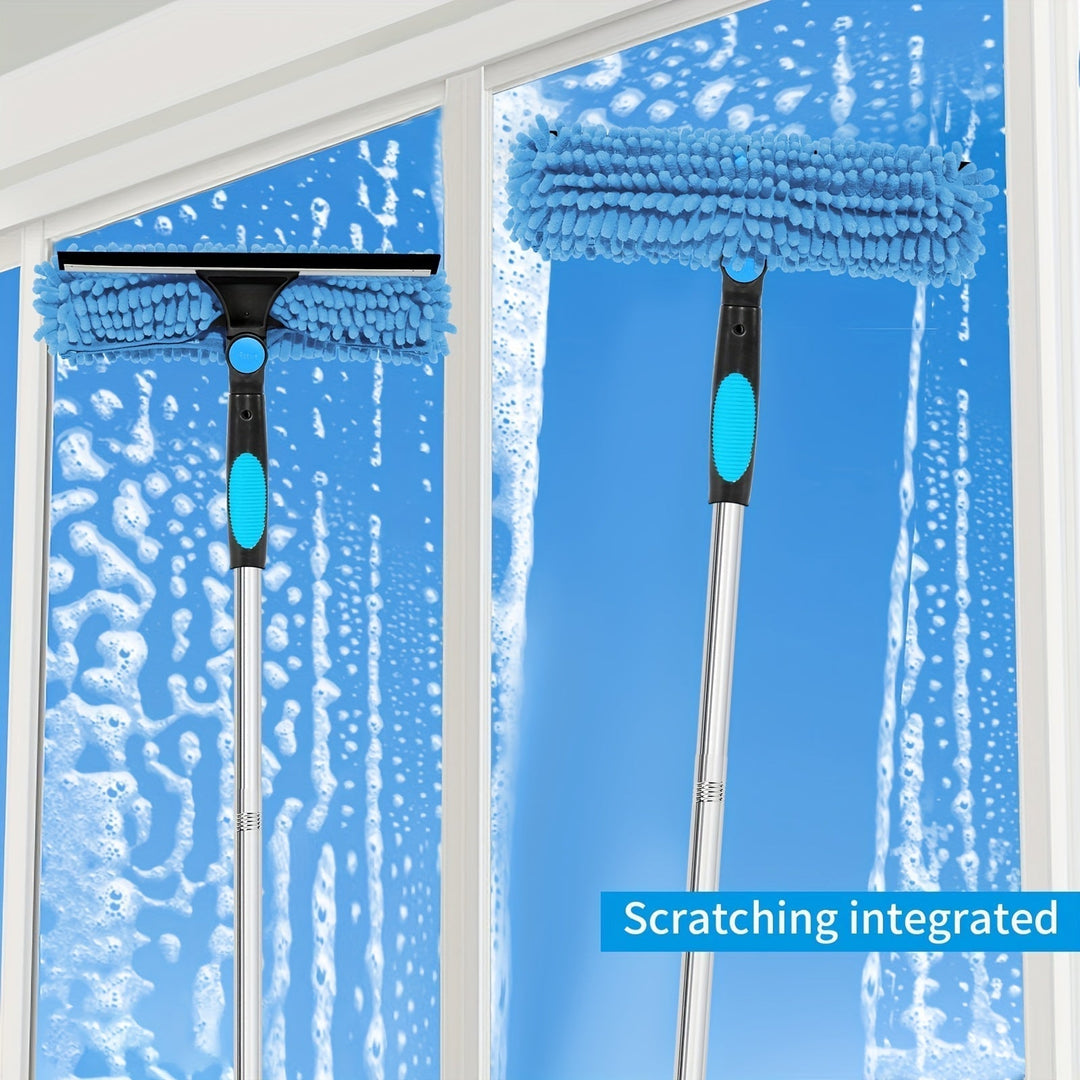 Crystal Clear Vindu Cleaner – profesjonalny system do mycia okien i szyb 2 w 1 z teleskopowym uchwytem
