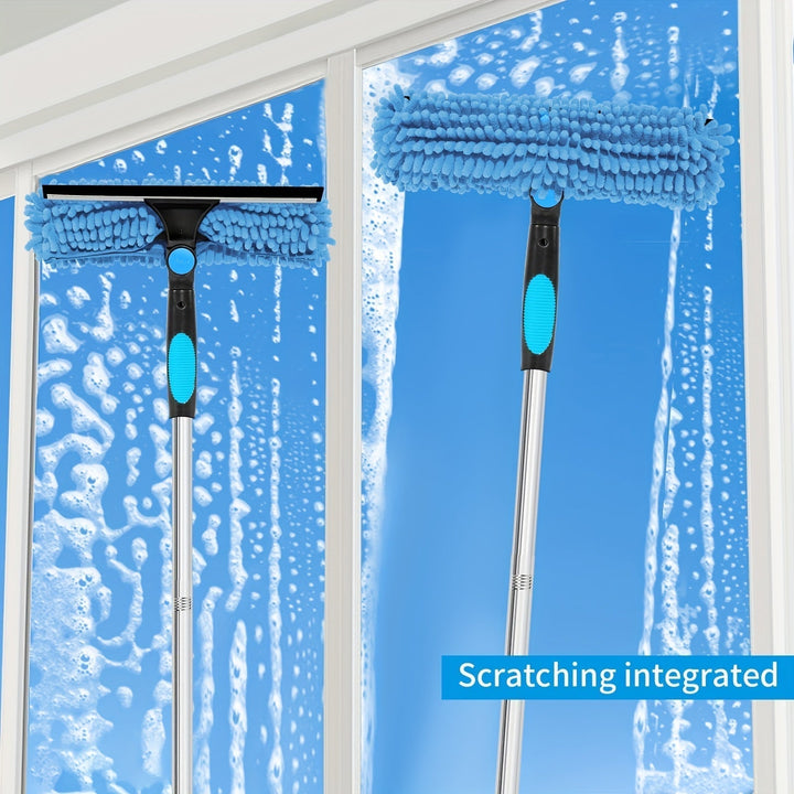 Crystal Clear Vindu Cleaner – profesjonalny system do mycia okien i szyb 2 w 1 z teleskopowym uchwytem
