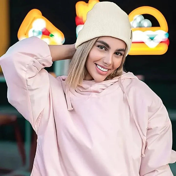 Czapka zimowa z jedwabną podszewką - Noor