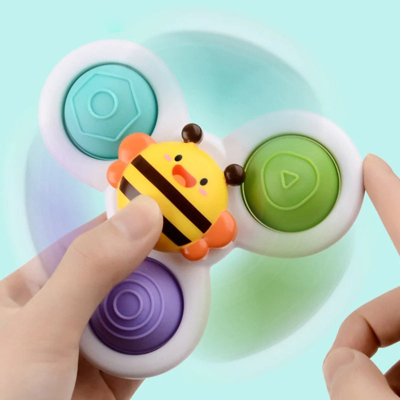 Zabawka spinner Montessori PurePlay | Zabawka sensoryczna z przyssawką dla dzieci – idealna na stoliki, okna i krzesełka