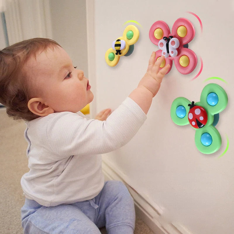 Zabawka spinner Montessori PurePlay | Zabawka sensoryczna z przyssawką dla dzieci – idealna na stoliki, okna i krzesełka