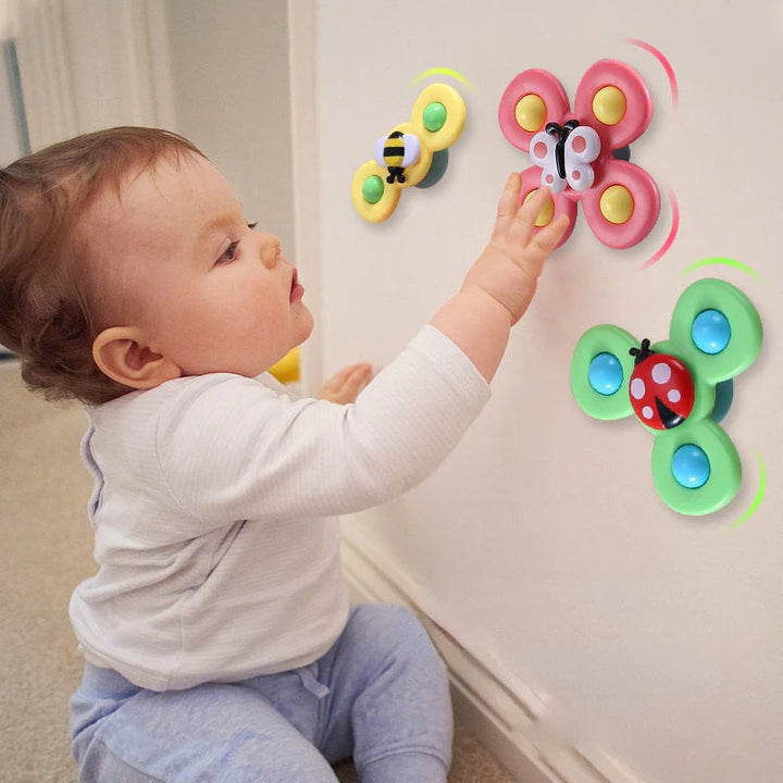 Zabawka spinner Montessori PurePlay | Zabawka sensoryczna z przyssawką dla dzieci – idealna na stoliki, okna i krzesełka