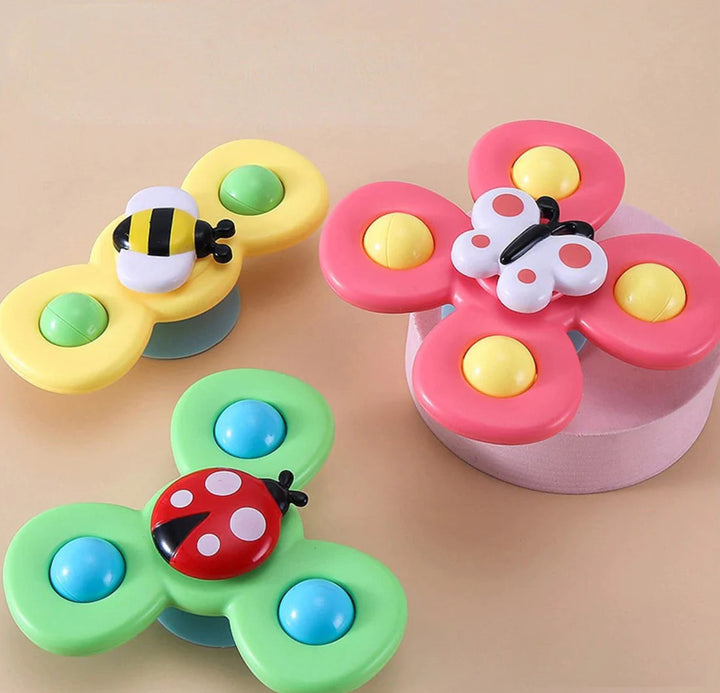 Zabawka spinner Montessori PurePlay | Zabawka sensoryczna z przyssawką dla dzieci – idealna na stoliki, okna i krzesełka