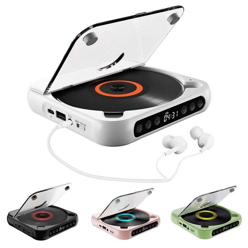 Przenośny odtwarzacz CD - Bluetooth | dźwięk Hi-Fi | różne kolory