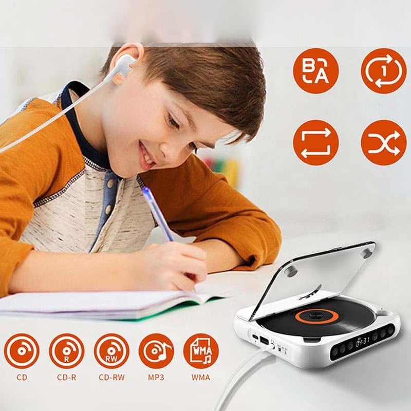 Przenośny odtwarzacz CD - Bluetooth | dźwięk Hi-Fi | różne kolory