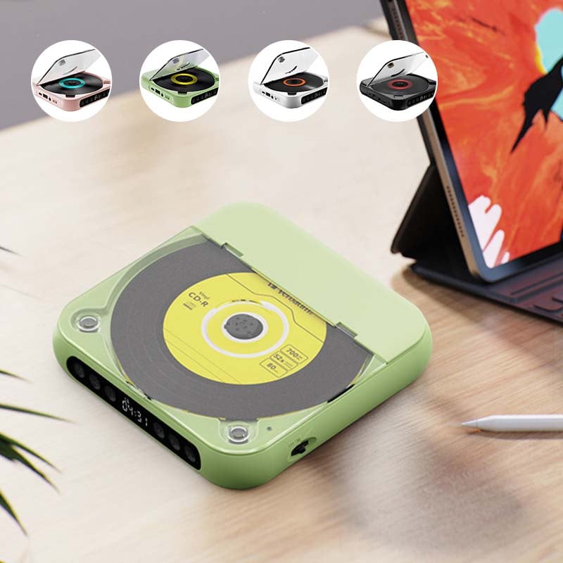 Przenośny odtwarzacz CD - Bluetooth | dźwięk Hi-Fi | różne kolory