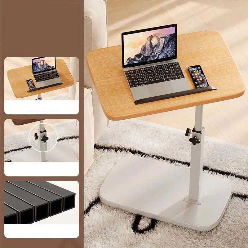 Regulowane na wysokość mobilne biurko na laptopa z obrotowym blatem 360°, 45–80 cm, nośność 30 kg