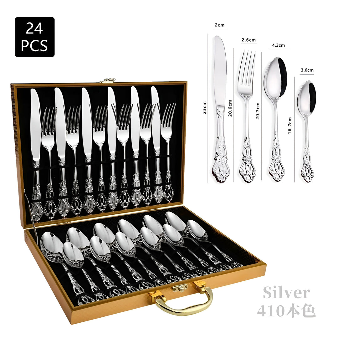 Luksusowy zestaw sztućców 24-częściowy – RoyalCutlery