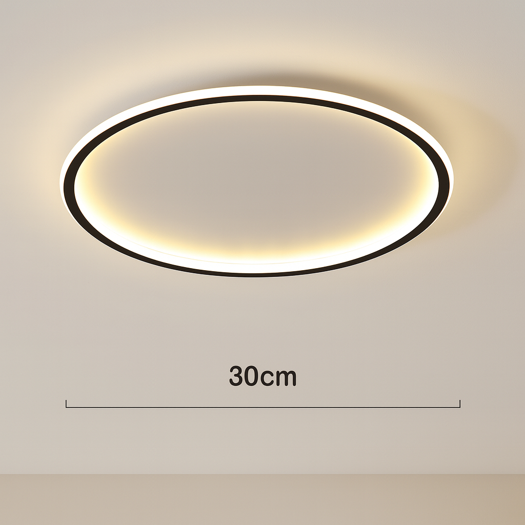 Okrągła skandynawska lampa sufitowa LED | 1 punkt świetlny