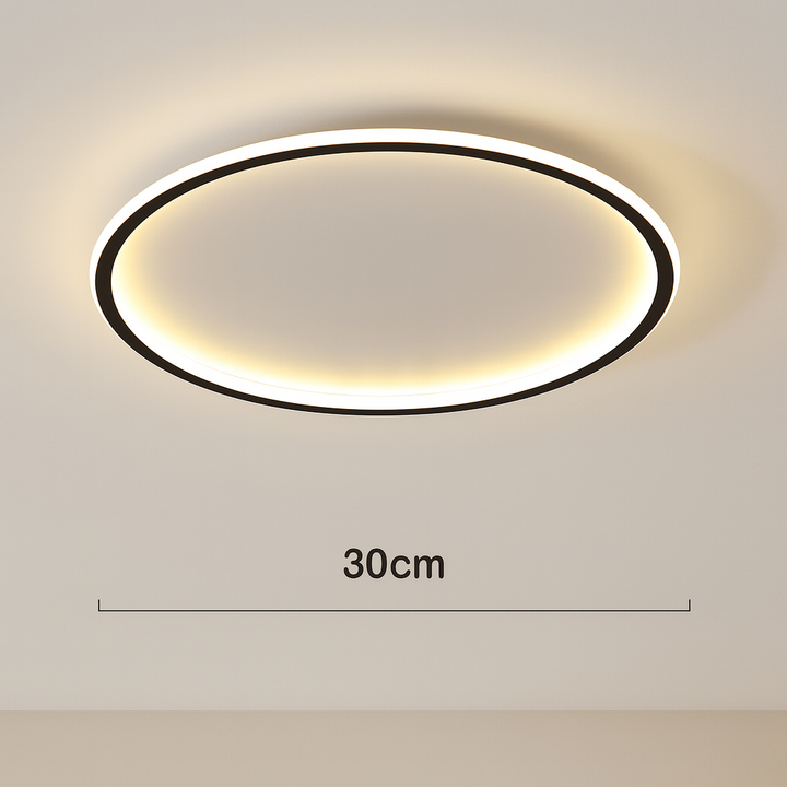 Okrągła skandynawska lampa sufitowa LED | 1 punkt świetlny