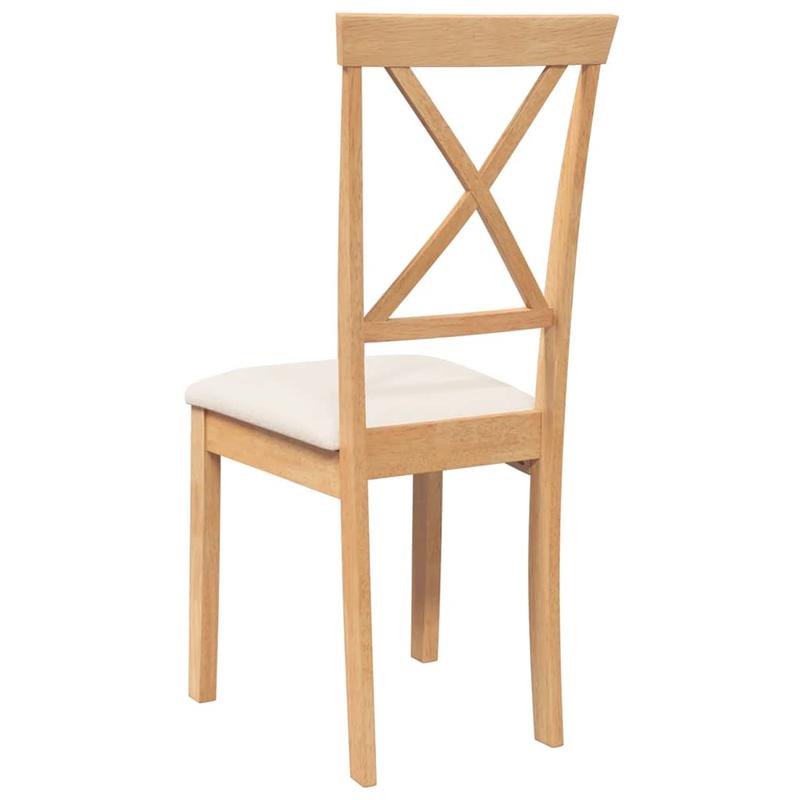 Krzesło z oparciem w układzie X i tapicerowanym siedziskiem