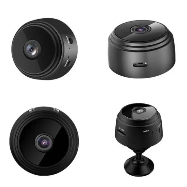 "Black HD wireless backup camera for RVs, trucks, trailers with night vision, waterproof design, perfect for safe reversing."