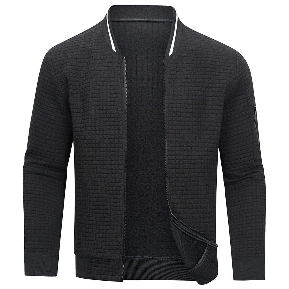 Bluza męska pikowana z zamkiem