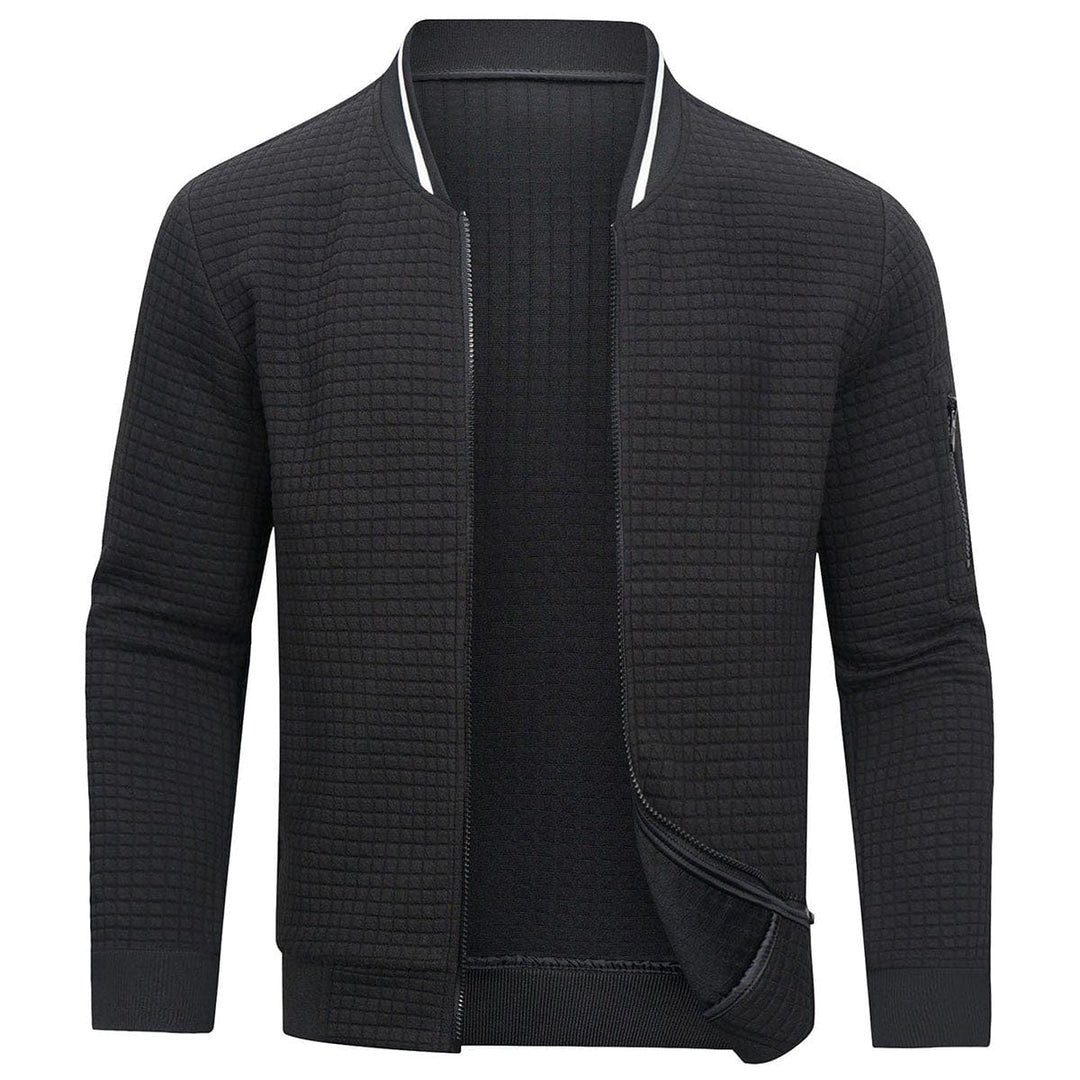 Bluza męska pikowana z zamkiem