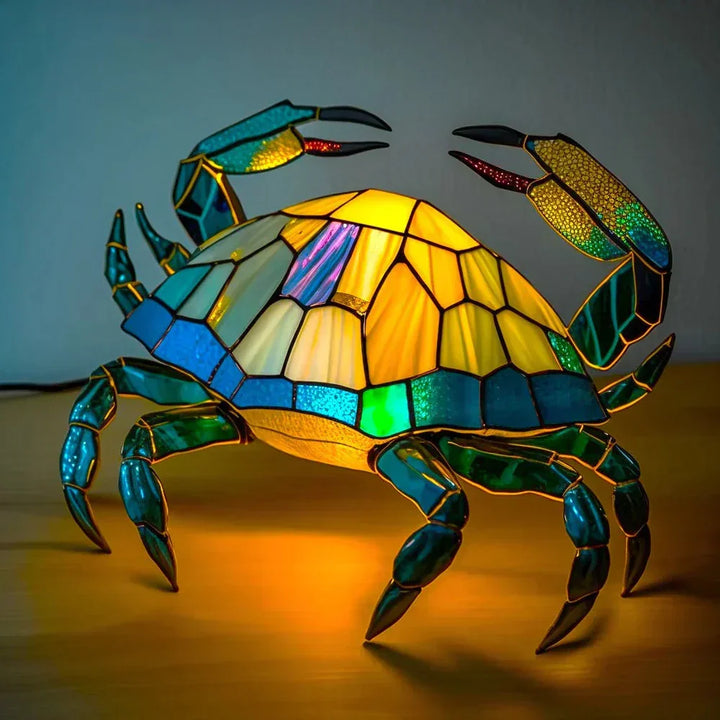 Lampy Zwierzęce z Kolorowego Szkła – Artystyczna Dekoracja na Stół