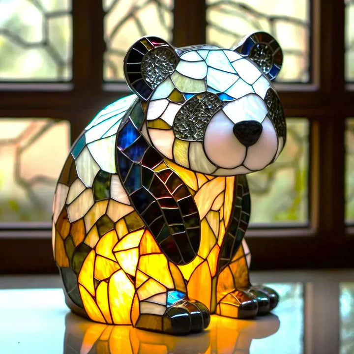 Lampy Zwierzęce z Kolorowego Szkła – Artystyczna Dekoracja na Stół