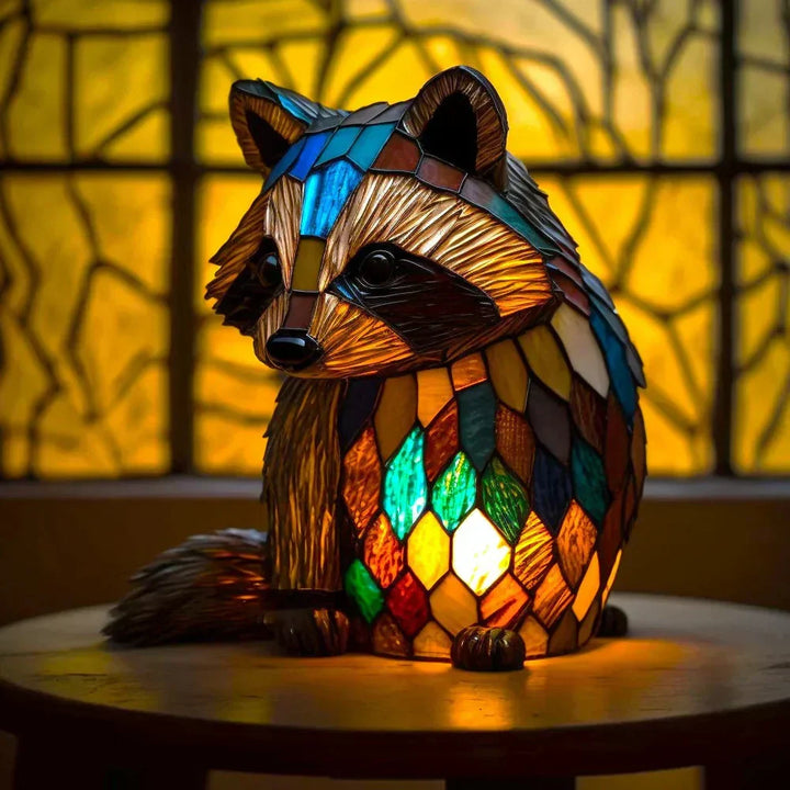 Lampy Zwierzęce z Kolorowego Szkła – Artystyczna Dekoracja na Stół
