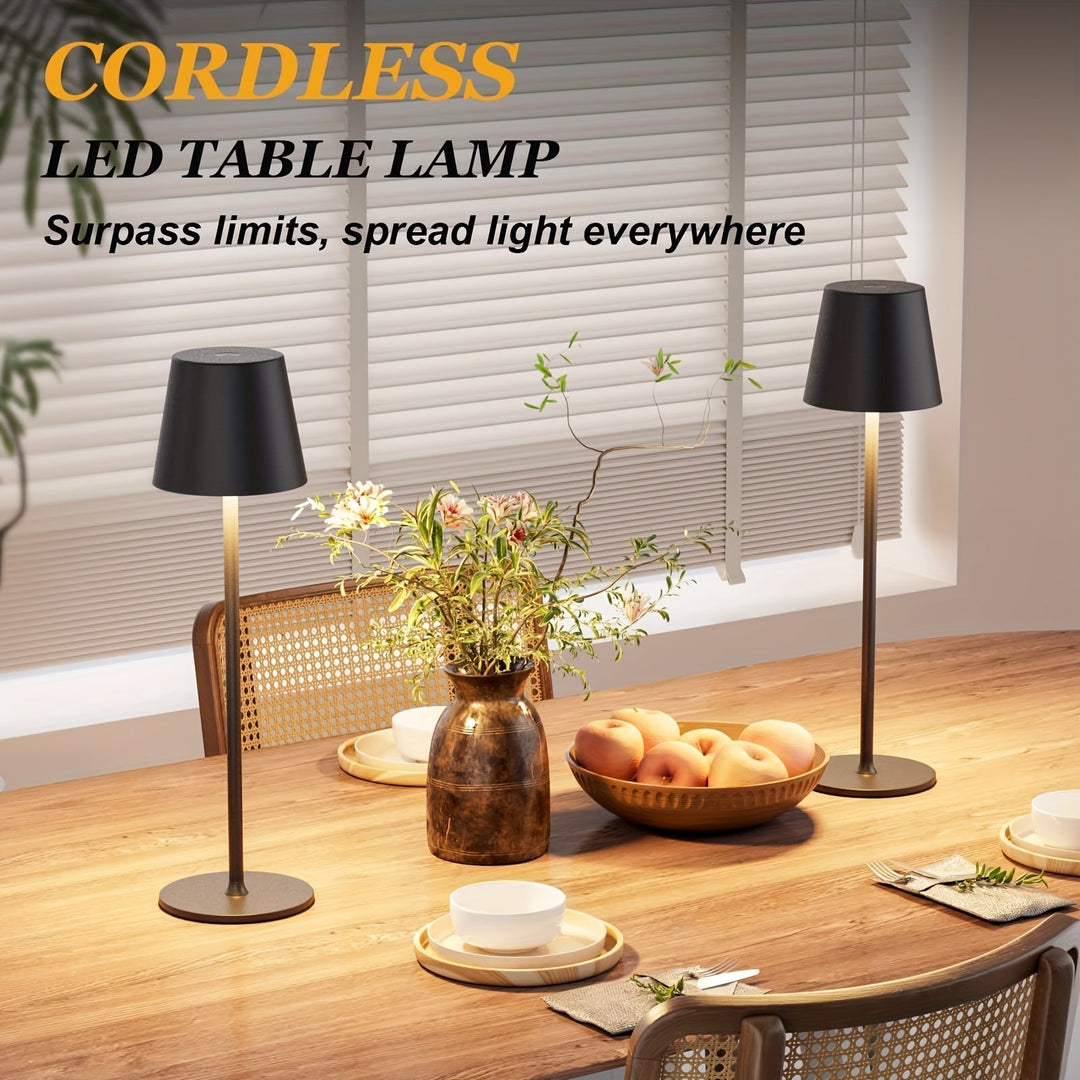Elegancka bezprzewodowa lampa stołowa – nowoczesna i praktyczna