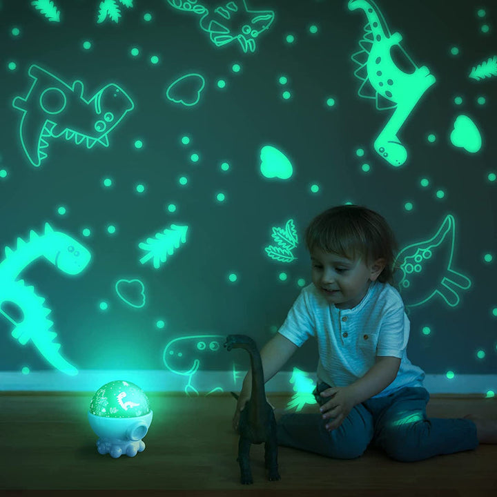 Lampka nocna LED z projekcją oceanu i gwiazd oraz funkcją muzyczną - DreamAura