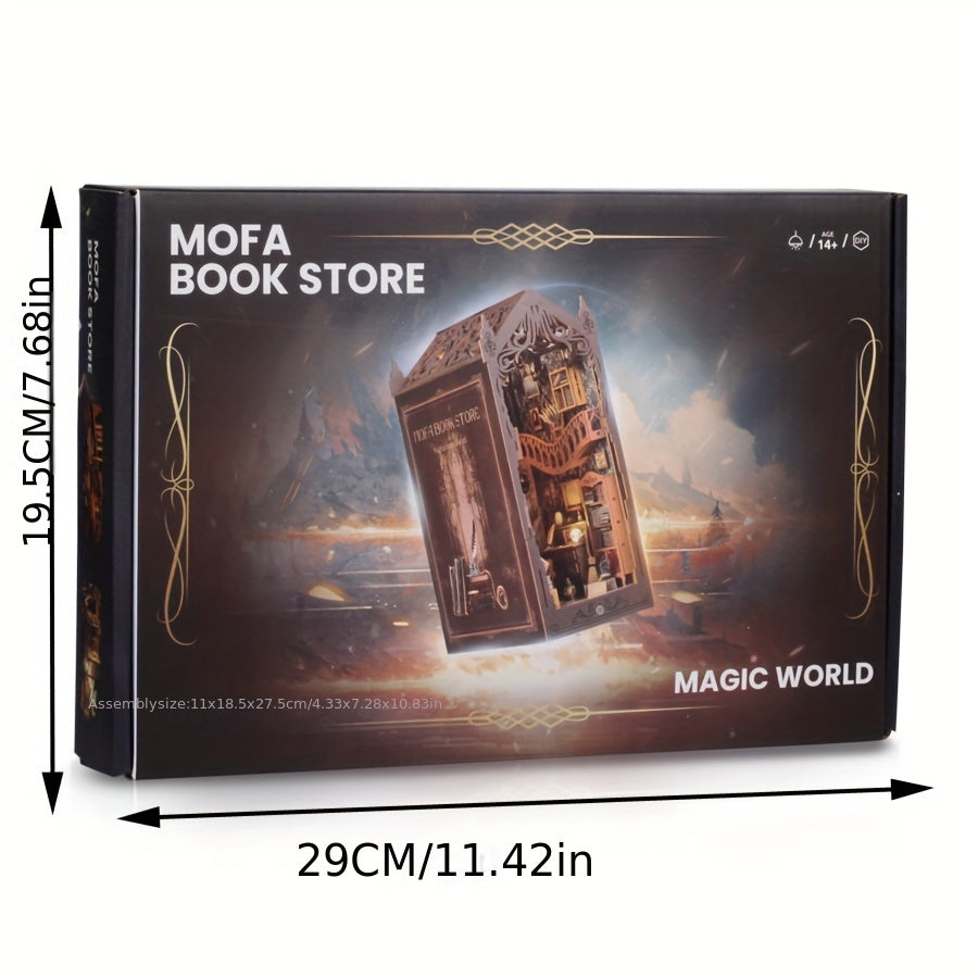 Magiczny Domek z Książek – Drewniane Puzzle 3D dla Kreatywnych Konstruktorów