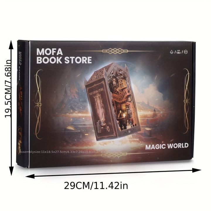 Magiczny Domek z Książek – Drewniane Puzzle 3D dla Kreatywnych Konstruktorów