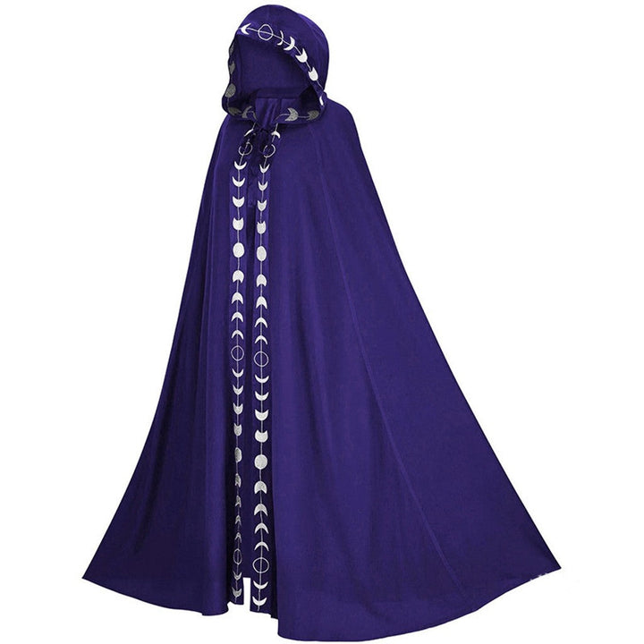Peleryna z kapturem średniowieczna renesansowa 5-kolorowa peleryna Halloween cosplay kostium teatralny, peleryna z kapturem średniowieczna renesansowa 5-kolorowa peleryna Halloween cosplay kostium teatralny, poliestrowa peleryna damska — zdjęcie 7