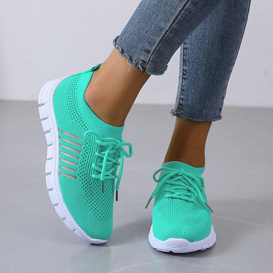 Żywe sneakersy z siateczki dla kobiet