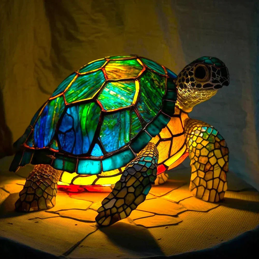 Lampy Zwierzęce z Kolorowego Szkła – Artystyczna Dekoracja na Stół