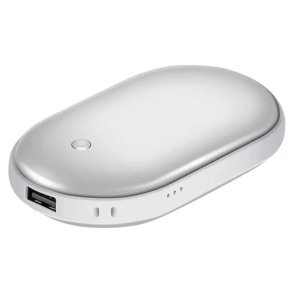 Ogrzewacz do rąk z powerbankiem 5000 mAh i trzema poziomami ciepła