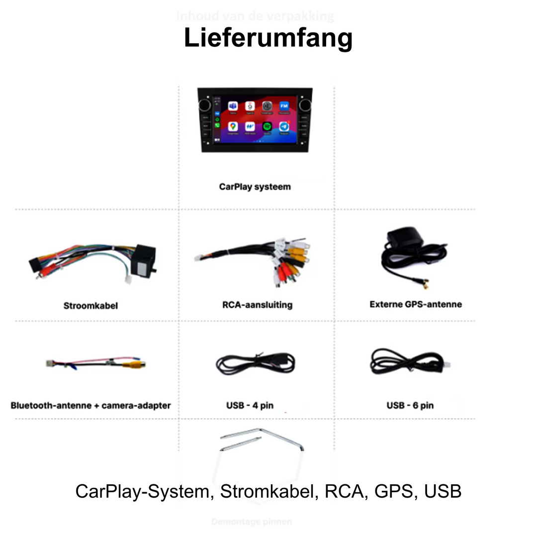 Opel Corsa, Astra, Combo| System nawigacji | Carplay & Android Auto