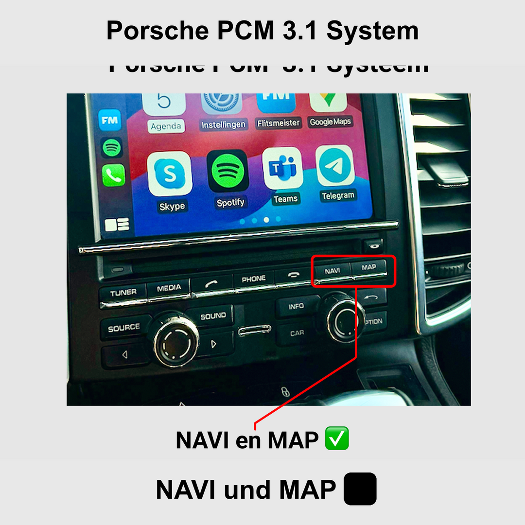 Porsche | Moduł CarPlay & Android Auto | 2010-2016